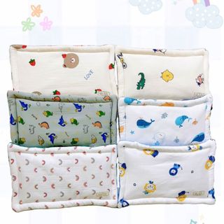 Gối xô Organic chữ nhật về full 6 màu bảng hoạ tiết cho cả bé gái và bé trai - SuuHouseBaBy