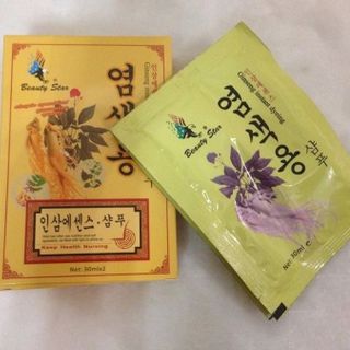 Hộp 2 gói dầu gội đen tóc nhân sâm Hàn Quốc Beauty Star Gingsen Instant Dyeing 2x30ml (Chuẩn Hàn) giá sỉ