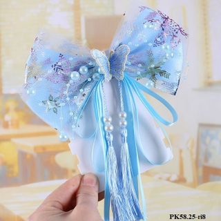 Kẹp tóc nơ ngọc trai  PK58.25