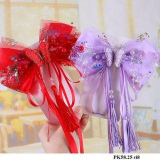 Kẹp tóc nơ ngọc trai  PK58.25