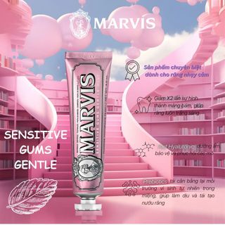 Kem đánh răng Marvis Sensitive Gums Gentle Mint Toothpaste 75ml