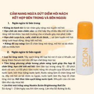 Lăn khử mùi Scion Brightening 75ml - Nhập khẩu từ Thailand