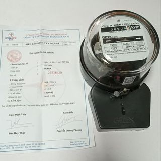 Công tơ điện (Đồng hồ điện) 1 pha EMIC Có giấy Kiểm Định