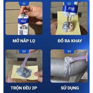 Keo hàn nối vá sắt, thép ,kim loại