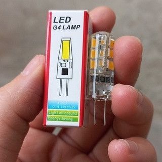 Bóng led ngón chân ghim G4 3W 220V ( trắng, vàng )
