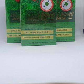 DẦU XANH CON Ó 2 NẮP TIÊU CHUẨN MỸ SX TẠI SINGAPORE 24ML ( 3 MẪU VÀNG , XANH , TRẮNG )