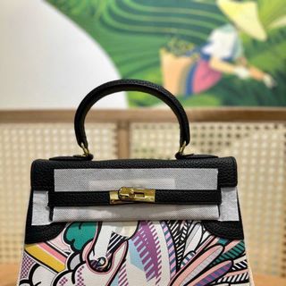Túi Xách HMm KELLY HOẠ TIẾT sz25 .Nobox, có logo mã cod, Hàng super (Hàng, Giá Tận Xưởng)