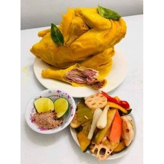 Gà ủ muối không đầu