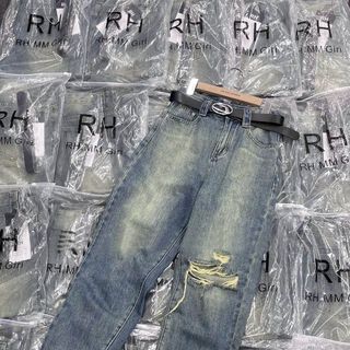 QUẦN BAGGY BÒ RÁCH GỐI