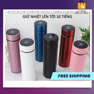 Bình Giữ Nhiệt Inox Có Cảm Biến Màn Hình Báo Nhiệt Độ - Dung Tích 500ml/ có sỉ
