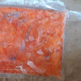 Vụn cá hồi làm món gì ngon - Vụn cá hồi nhập khẩu Chil làm cháo dinh dưỡng, ruốc chà bông cá hồi, cơm nắm
