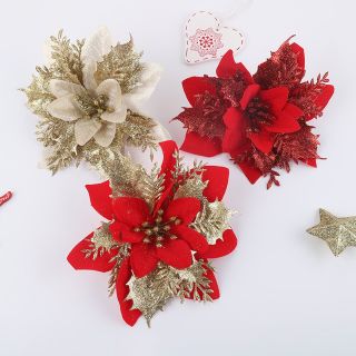 Hoa Trạng Nguyên Trang Trí Noel nhuỵ hoa sang trọng ( Hàng, Giá Tận Xưởng )