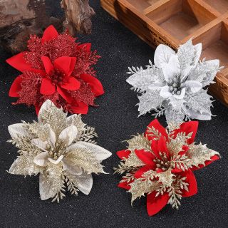 Hoa Trạng Nguyên Trang Trí Noel nhuỵ hoa sang trọng ( Hàng, Giá Tận Xưởng )