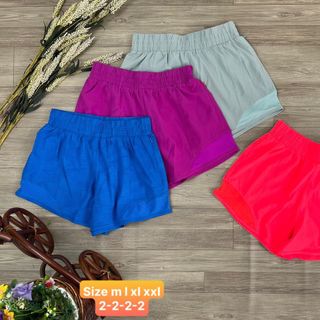 Quần đùi nữ 2 lớp mới nhất 2023 Thể Thao cao cấp Siêu Đẹp Giá Sỉ,,
