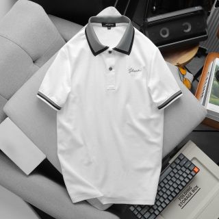 Áo Polo Shark thun trơn logo thêu tinh xảo Thun cá sấu cotton lục giác. Chất mềm mát, ngắn tay co giãn tốt