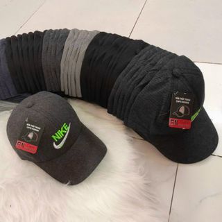 Nón lưỡi trai thêu chữ ni ke màu xanh lá NK
