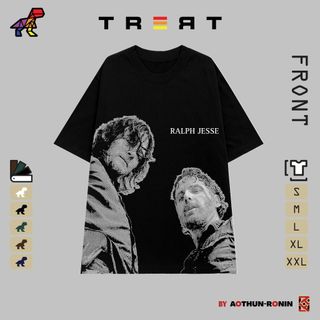 Ado thun cổ tròn in hình, vải cotton dày dặn