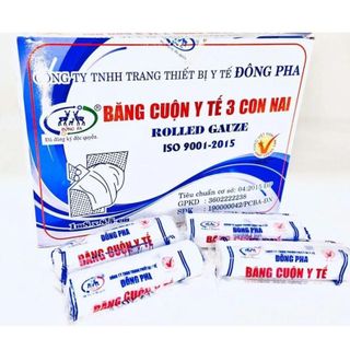 Băng Cuộn Y Tế 3 Con Nai 1m8 X 8.5cm Đông Pha (H/50c)