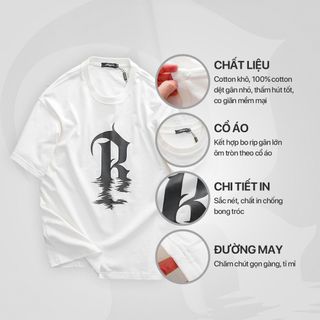 Áo thun nam cổ tròn, áo phông nam oversize R