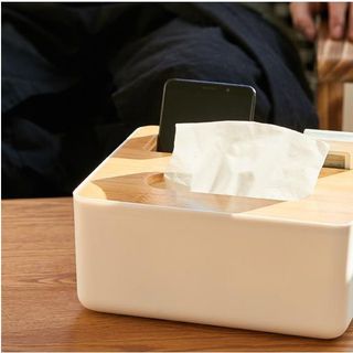 HỘP ĐỰNG KHĂN GIẤY NẮP GỖ