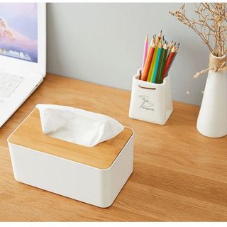 HỘP ĐỰNG KHĂN GIẤY NẮP GỖ