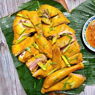 Gà ủ muối ko đầu
