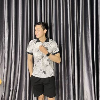 áo cổ trụ thun xịn in toàn thân