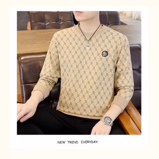 áo tay dài sweater màu cà phê sữa hot nhất hiện nay