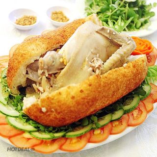 Gà bó xôi nguyên con