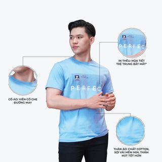 Áo thun nam cổ tròn, áo phông nam ngắn tay Perfect