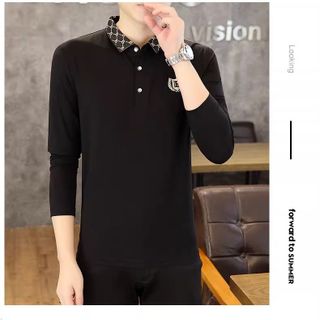 ÁO POLO CỔ TRỤ MÀU ĐEN IN VÀ THÊU ĐẸP VẢI XỊN GIÁ SỈ RẺ NHẤT HIỆN NAY