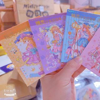 SỔ 12 TỜ STICKER CẮT SẴN HYZL, (MỖI LỐC TẶNG KÈM 2 NHÍP)