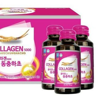 Nước Uống Collagen 5000mg + Đông Trùng Hạ Thảo Well Bio Hàn Quốc Hộp 10 chai giá sỉ