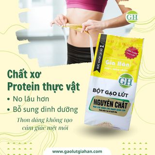 Bột gạo lứt ,giảm cân,giảm mỡ bụng GIAHAN FOOD [ 500g ] bột giảm cân tại nhà, hiệu quả, an toàn, làm từ gạo lứt huyết rồng, gạo hướng hữu cơ.