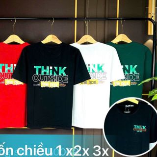 Áo thun tay lỡ form rộng họa tiết phối tay in dọc - Unisex nam nữ đều mặc được