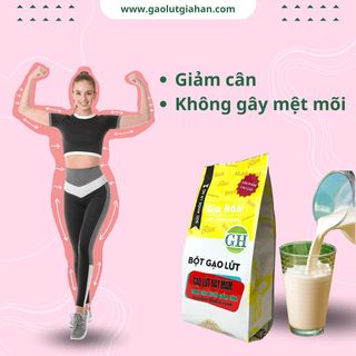 Bột gạo lứt nảy mầm , bột gạo lứt giảm cân, giảm mỡ bụng GIAHAN FOOD [500G] làm từ gạo lứt huyết rồng,bột gạo lứt giảm cân an toàn tại nhà.
