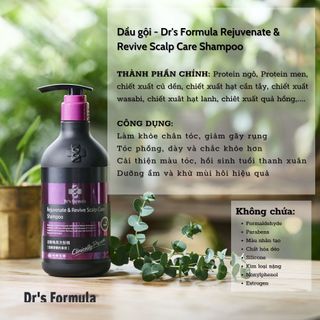 Dầu Gội Dưỡng Tóc Đen & Trẻ Hóa Da Đầu Dr's Formula Rejuvenate & Revive Scalp Care Shampoo