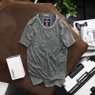 Áo thun nam chất cotton, áo phông nam cao cấp, chất cotton thoáng mát, hiệu ứng wash cao cấp, logo thêu nổi sắc nét - size từ 55kg - 85kg