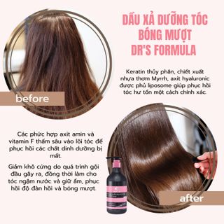 Dầu Xả Dưỡng Tóc Bóng Mượt Dr's Formula Aqua Light Nourishing Conditioner 530g