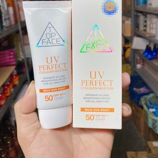 Kem chống nắng Top Face UV Perfect Collagen Mild Sun [SPF50+ PA+++]