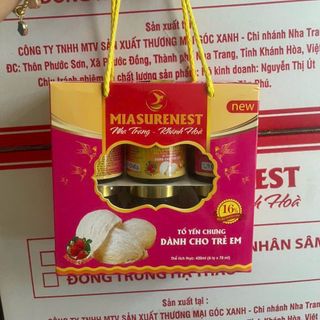 Yến chưng hương dâu Mia sure nest 16% ( hộp 6 hủ nhỏ)