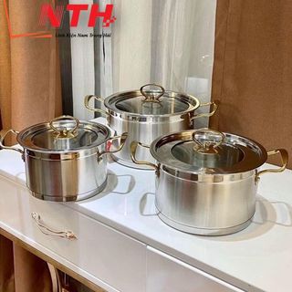 Bộ Nồi Misu 3 Món Inox Cao Cấp MISU LOUIS giá sỉ