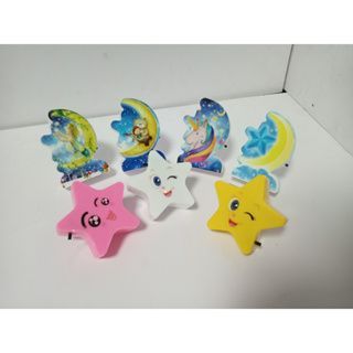 ĐÈN NGỦ LED CÔNG TẮC TRĂNG SAO(màu ngẫu nhiên)