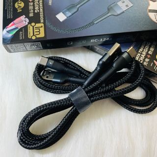 Cáp sạc usb type c Remax Rc-124a 1m - Hàng chính hãng