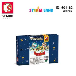 Bộ lego Hộp nhạc Giáng sinh Ngôi nhà Người tuyết - SEMBO 601162