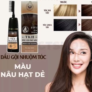 DẦU GỘI PHỦ NÂU HẠT DẺ 200ML - TRẦN KIM HUYỀN