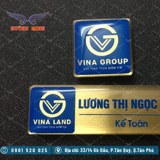 Bảng tên cài áo