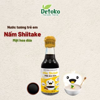 NƯỚC TƯƠNG TRẺ EM CAO CẤP NẤM SHIITAKE 60ML NGỌT TỰ NHIÊN - DETOKO