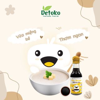 NƯỚC TƯƠNG TRẺ EM CAO CẤP NẤM SHIITAKE 60ML NGỌT TỰ NHIÊN - DETOKO