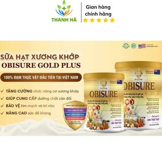 SỮA HẠT XƯƠNG KHỚP OBISURE GOLD PLUS TĂNG CƯỜNG CHỨC NĂNG CƠ XƯƠNG KHỚP - BSC